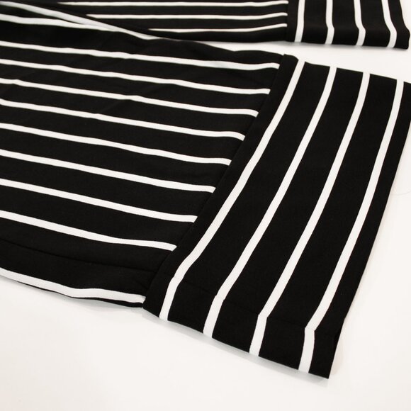 Coastal | I.N.C. Navy Striped Palazzo Pants | Cottagecore Nautical Heritage - Picture 7 of 10